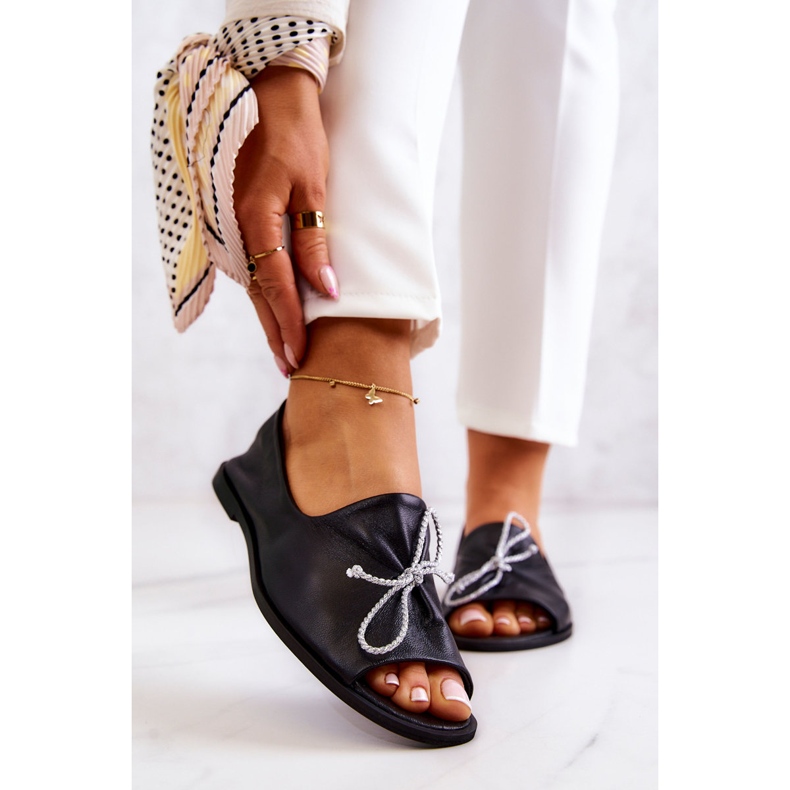 Ballerines Femme Cuir Nicole 2660/001 Noir 1