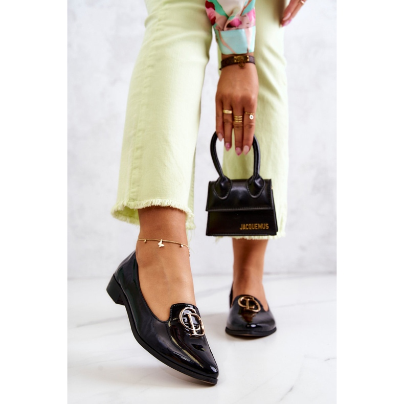 Mocassins Laqués Femme Lordsy Nicole 2712/035 Noir 1