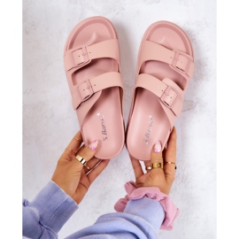 S.Barski Chaussons Caoutchouc Avec Boucle Rose Corina 1