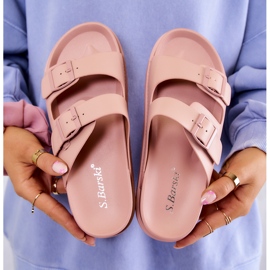 S.Barski Chaussons Caoutchouc Avec Boucle Rose Corina 2