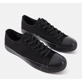 Baskets noires pour hommes Molder le noir 1