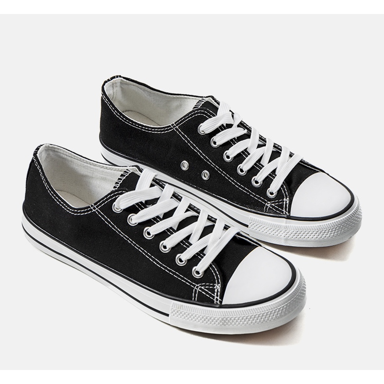 Baskets Viktor noires pour hommes le noir 1