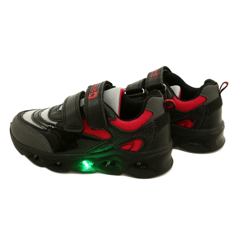 ADI Sports Chaussures LED Glowing Velcro News 22DZ32-4836 Gris noir 5