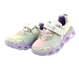 ADI Sports Chaussures LED Glowing Velcro News 22DZ32-4837 Lilas-Blanc violet rose argent 2 ADI Sports Chaussures LED Glowing Velcro News 22DZ32-4837 Lilas-Blanc violet rose argent 2
