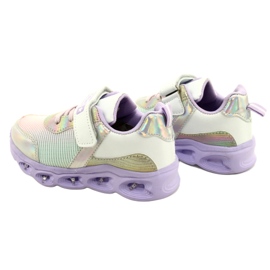 ADI Sports Chaussures LED Glowing Velcro News 22DZ32-4837 Lilas-Blanc violet rose argent 4 ADI Sports Chaussures LED Glowing Velcro News 22DZ32-4837 Lilas-Blanc violet rose argent 4