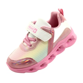 ADI Sports Chaussures LED Glowing Velcro News 22DZ32-4837 Rose / Blanc blanche 3 ADI Sports Chaussures LED Glowing Velcro News 22DZ32-4837 Rose / Blanc blanche 3