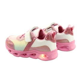 ADI Sports Chaussures LED Glowing Velcro News 22DZ32-4837 Rose / Blanc blanche 5 ADI Sports Chaussures LED Glowing Velcro News 22DZ32-4837 Rose / Blanc blanche 5