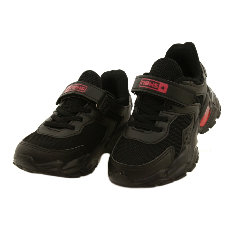 Chaussures de sport Velcro pour garçon News 22DZ32-4930 Noir 2