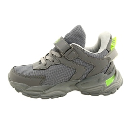 NEWS Chaussures de sport pour garçons pour Velcro 22Z32-4930 Gray gris 1