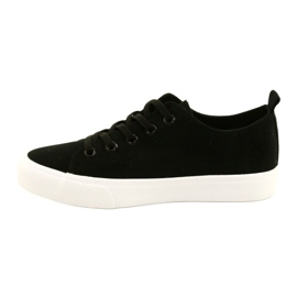 Atletico Baskets classiques à ligature noire aux enfants. 1