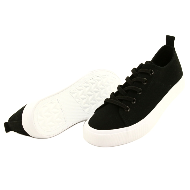 Atletico Baskets classiques à ligature noire aux enfants. 3