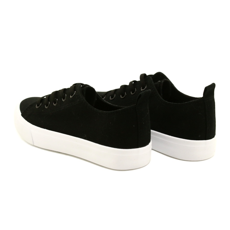Atletico Baskets classiques à ligature noire aux enfants. le noir 5 Atletico Baskets classiques à ligature noire aux enfants. le noir 5