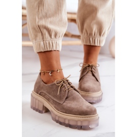 Mocassins Tendance Daim Beige Lauriss 5
