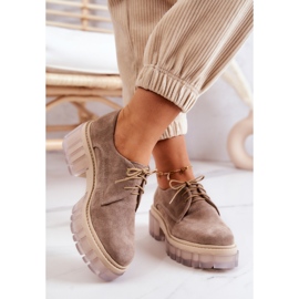 Mocassins Tendance Daim Beige Lauriss 4