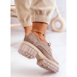 Mocassins Tendance Daim Beige Lauriss 7