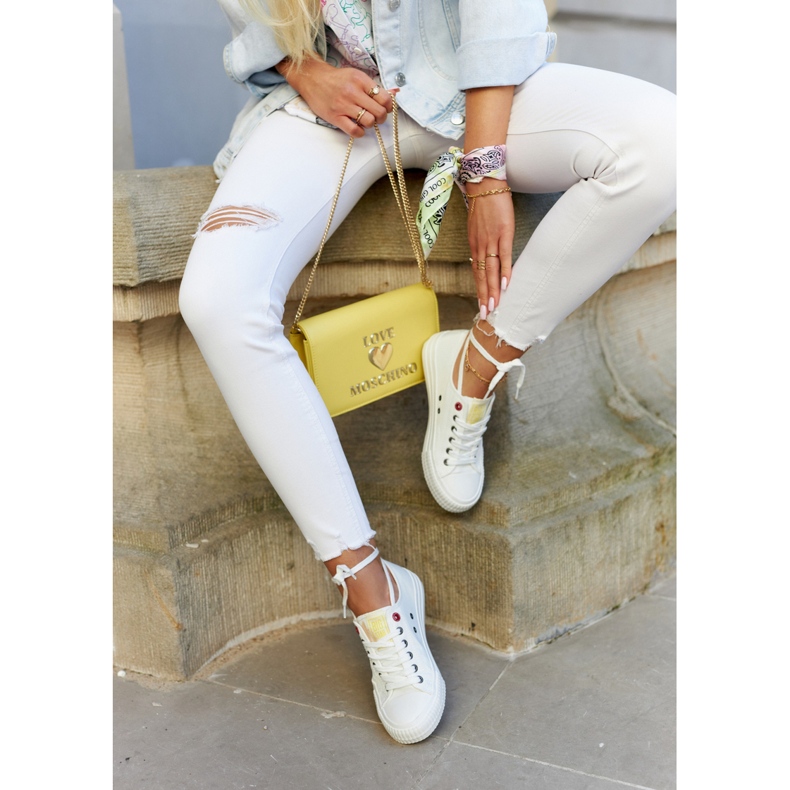 Baskets Basses Femme Big Star JJ274384 Blanc blanche 2