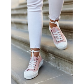 Baskets Basses Femme Big Star JJ274385 Rose 1