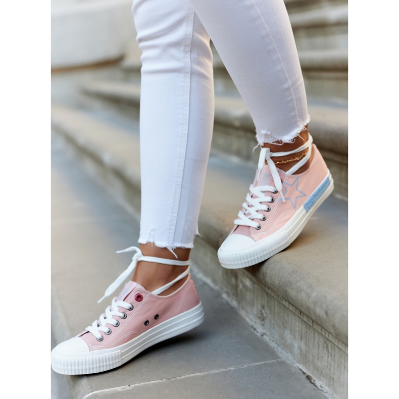 Baskets Basses Femme Big Star JJ274385 Rose 2