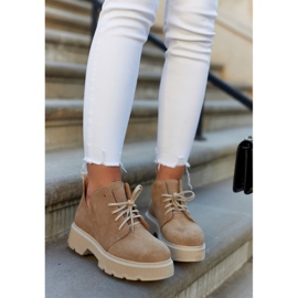 Chaussures Sur La Semelle Massive Nicole 2701/060 Beige 2