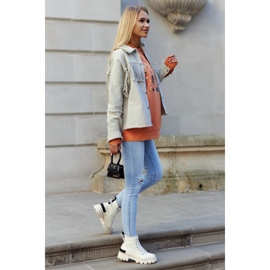 S.Barski Baskets pour femmes Bottes Larina beige clair 2