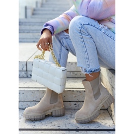 Lemar Bottines Femme Daim Beige clair Kennel 5