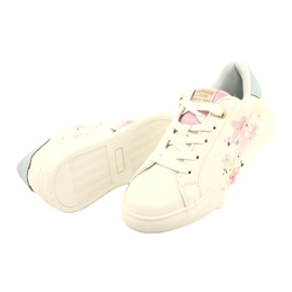Baskets de sport blanches Flowers American Club ES91 4 Baskets de sport blanches Flowers American Club ES91 4