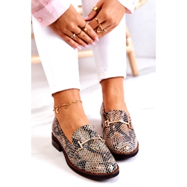 Mocassin Femme Laura Messi 2307 Beige-Noir 3