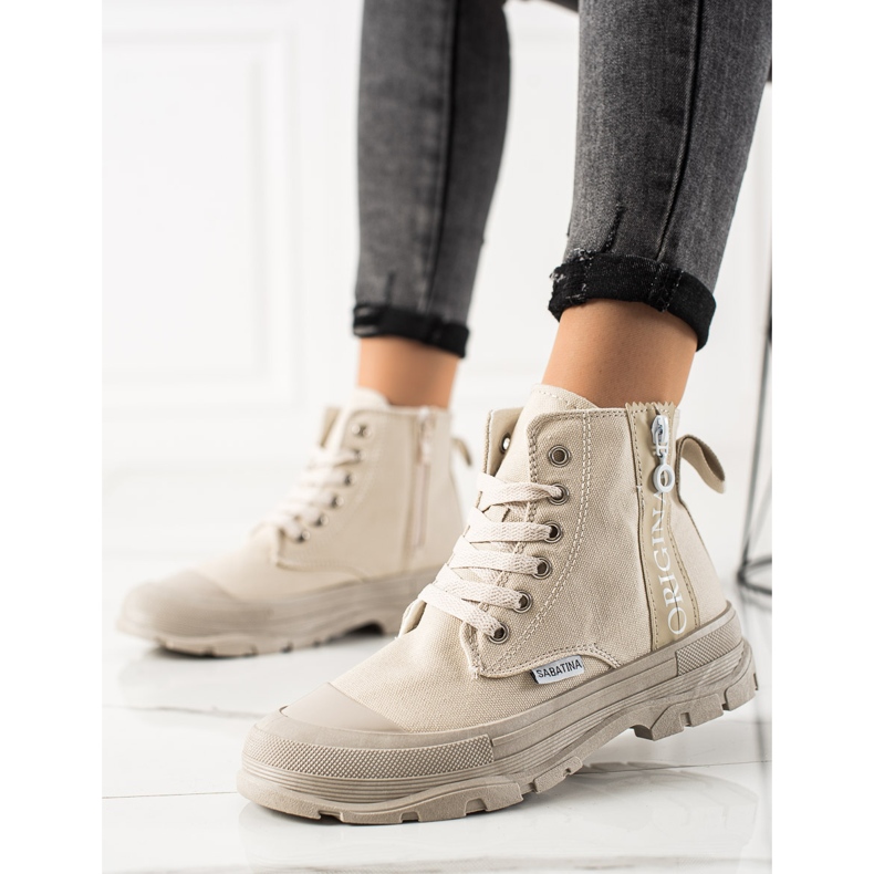 Sabatina Baskets montantes originales beige 2