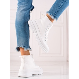 TRENDI Baskets montantes blanches 1