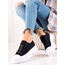 TRENDI Baskets noires le noir 1