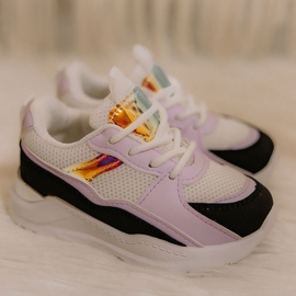 Chaussures de sport pour enfants Sneakers Noir-Violet Game Time blanc 2