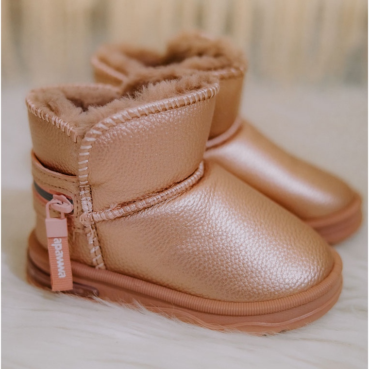 PA1 Bottes de Neige Enfant Rose Frosty 1