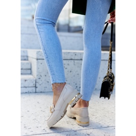 PA2 Mocassins Femme Mocassins Cuir Beige Mollie 2