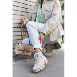 S.Barski Boots Daim Noué Gris Clair Dalles 6