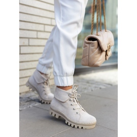 S.Barski Boots Daim Noué Gris Clair Dalles 3