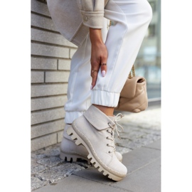 S.Barski Boots Daim Noué Gris Clair Dalles 5
