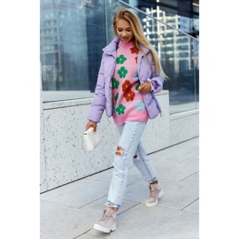 S.Barski Bottines Daim Tied Dalles violet clair 4