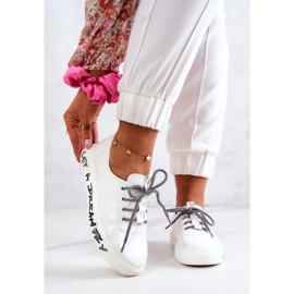 S.Barski Baskets En Cuir Pour Femmes Sur La Plateforme Blanc Marien 1
