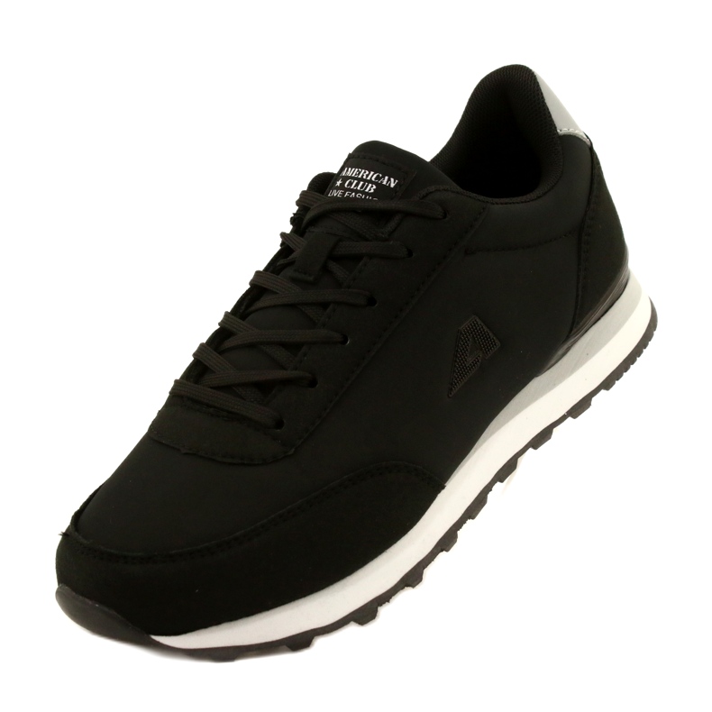 Chaussures de sport pour femmes sur la semelle EVA American Club HA38 noir 4