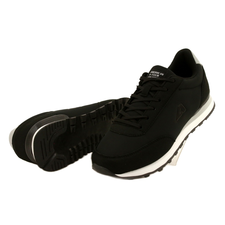Chaussures de sport pour femmes sur la semelle EVA American Club HA38 le noir 3