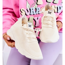 PS1 Chaussures Sport Baskets Tissu Beige clair Nolene 1