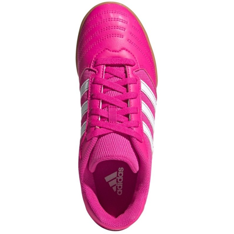 Chaussures de football Adidas Super Sala Jr G55911 roses et violets 2 Chaussures de football Adidas Super Sala Jr G55911 roses et violets 2