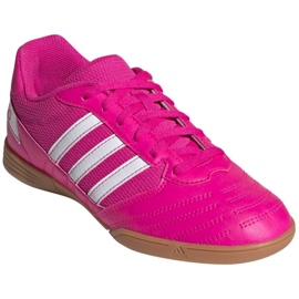 Chaussures de football Adidas Super Sala Jr G55911 roses et violets 3 Chaussures de football Adidas Super Sala Jr G55911 roses et violets 3