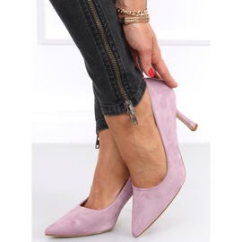 Escarpins femme en daim Giorgia Purple violet 4