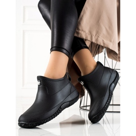 TRENDI Galoches noires basses le noir 2