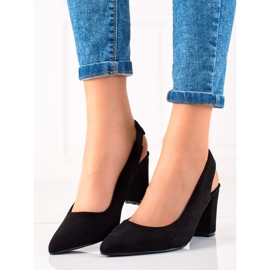 Evento Escarpins à talon découvert noir 1