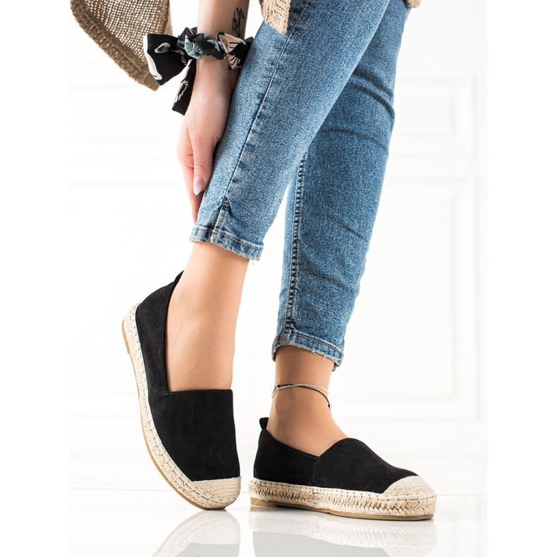 Bestelle Espadrilles En Daim Noir le noir 2