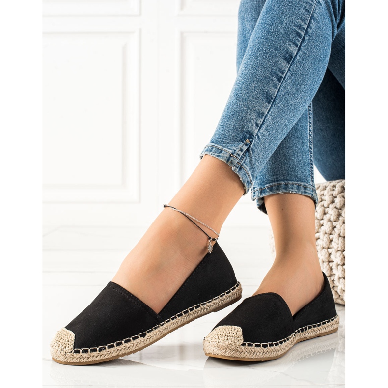 TRENDI Espadrilles noires classiques 2