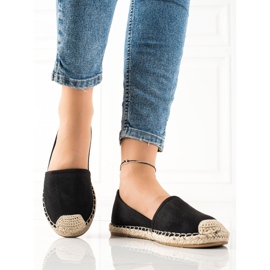 TRENDI Espadrilles noires classiques le noir 3