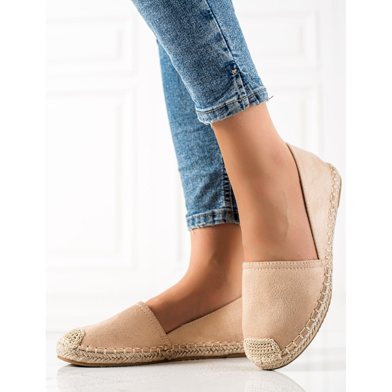 TRENDI Espadrilles beiges classiques 1